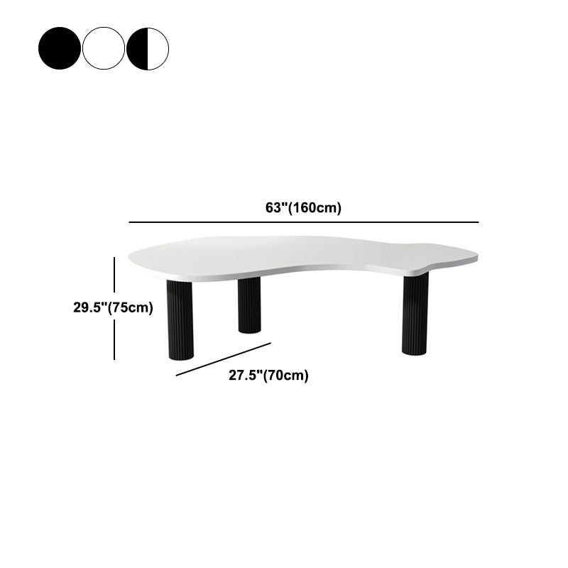 Home Office Pedestal Writing Desk Industrial Solid Wood Writing Desk Clearhalo 'furn' 'furn_office_desk' 'Furniture' 'furniture_office_desk' 'Office Desks' 'Office Furniture' 'office_desk' 4975144