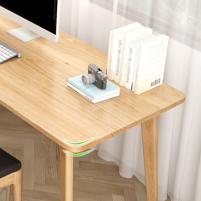 Modern Style Curved Office Desk Solid Wood Writing Desk for Home Clearhalo 'furn' 'furn_office_desk' 'Furniture' 'furniture_office_desk' 'Office Desks' 'Office Furniture' 'office_desk' 4975150