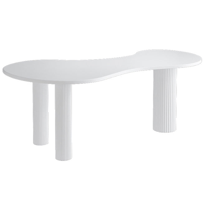 Home Office Writing Desk Industrial Style Solid Wood Writing Desk White Clearhalo 'furn' 'furn_office_desk' 'Furniture' 'furniture_office_desk' 'Office Desks' 'Office Furniture' 'office_desk' 4975170