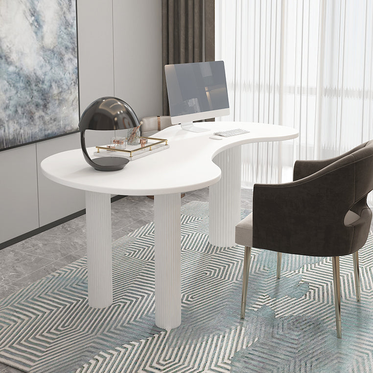 Home Office Writing Desk Industrial Style Solid Wood Writing Desk Clearhalo 'furn' 'furn_office_desk' 'Furniture' 'furniture_office_desk' 'Office Desks' 'Office Furniture' 'office_desk' 4975174