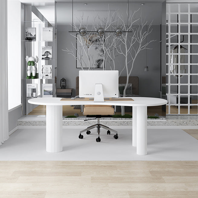 Home Office Writing Desk Industrial Style Solid Wood Writing Desk Clearhalo 'furn' 'furn_office_desk' 'Furniture' 'furniture_office_desk' 'Office Desks' 'Office Furniture' 'office_desk' 4975175