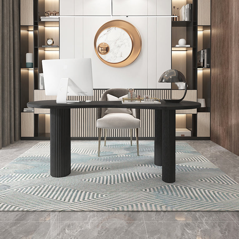 Home Office Writing Desk Industrial Style Solid Wood Writing Desk Clearhalo 'furn' 'furn_office_desk' 'Furniture' 'furniture_office_desk' 'Office Desks' 'Office Furniture' 'office_desk' 4975176