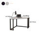 Corner Desk Modern Style SLATE Top Black Metal Legs for Bedroom Clearhalo 'furn' 'furn_office_desk' 'Furniture' 'furniture_office_desk' 'Office Desks' 'Office Furniture' 'office_desk' 4975191