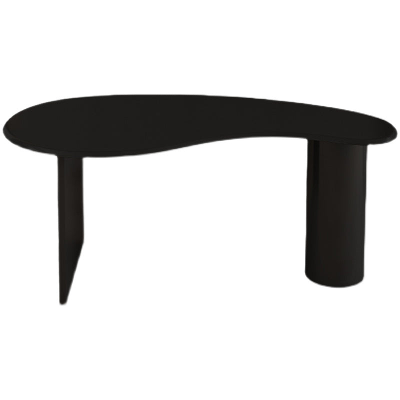 Home Office Writing Desk Industrial Style Solid Wood Office Desk Black Clearhalo 'furn' 'furn_office_desk' 'Furniture' 'furniture_office_desk' 'Office Desks' 'Office Furniture' 'office_desk' 4975198