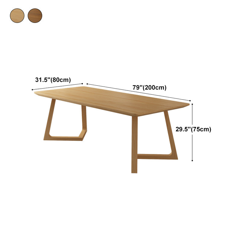 Modern Style Home Office Desk Rectangular Solid Wood Writing Desk Clearhalo 'furn' 'furn_office_desk' 'Furniture' 'furniture_office_desk' 'Office Desks' 'Office Furniture' 'office_desk' 4975222