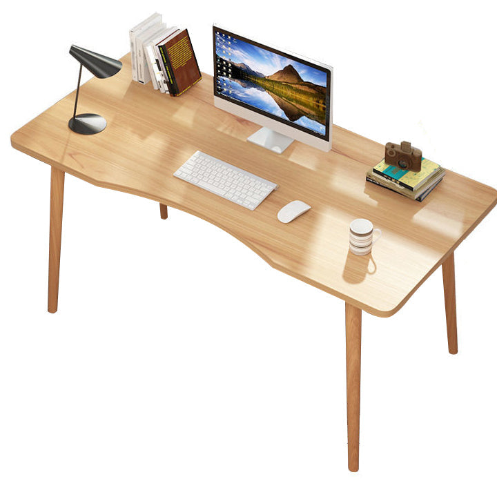 Modern Home Freeform Writing Desk Artificial Wood Bedroom Desk Natural Clearhalo 'furn' 'furn_office_desk' 'Furniture' 'furniture_office_desk' 'Office Desks' 'Office Furniture' 'office_desk' 4975234
