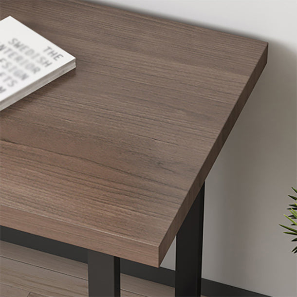 Industrial Style Office Desk Rectangle Wooden Sled Writing Desk for Home Clearhalo 'furn' 'furn_office_desk' 'Furniture' 'furniture_office_desk' 'Office Desks' 'Office Furniture' 'office_desk' 4975243