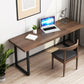 Industrial Style Office Desk Rectangle Wooden Sled Writing Desk for Home Clearhalo 'furn' 'furn_office_desk' 'Furniture' 'furniture_office_desk' 'Office Desks' 'Office Furniture' 'office_desk' 4975247