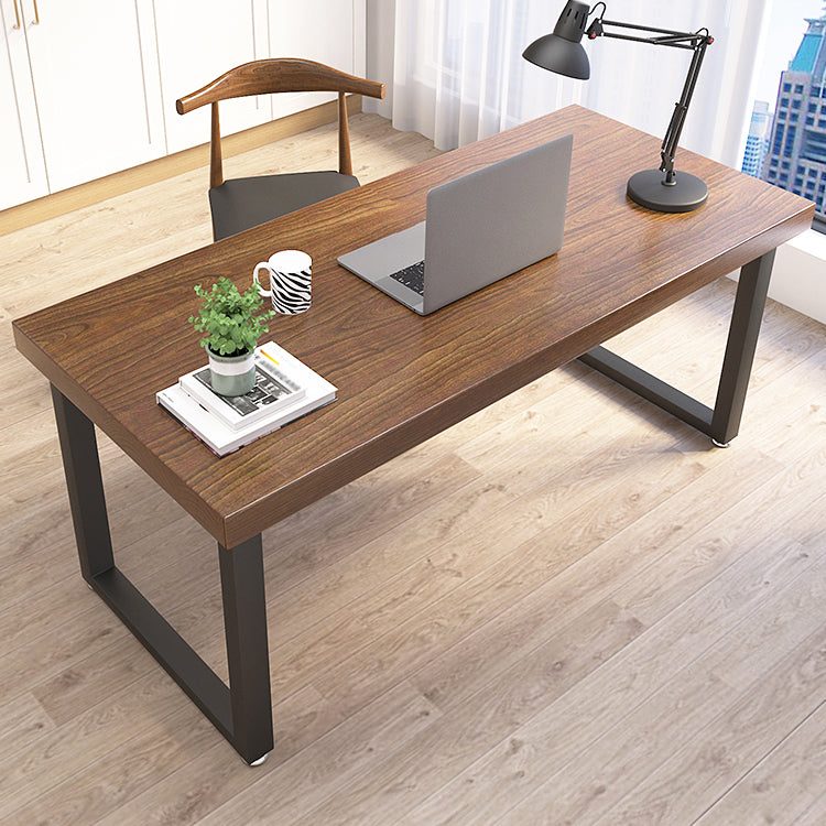 Industrial Sled Base Writing Desk Rectangular Solid Wood Office Desk 47.2"L x 23.6"W x 29.5"H Clearhalo 'furn' 'furn_office_desk' 'Furniture' 'furniture_office_desk' 'Office Desks' 'Office Furniture' 'office_desk' 4975262