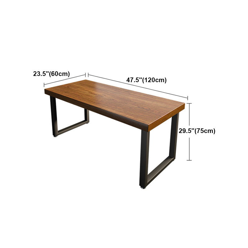 Industrial Sled Base Writing Desk Rectangular Solid Wood Office Desk Clearhalo 'furn' 'furn_office_desk' 'Furniture' 'furniture_office_desk' 'Office Desks' 'Office Furniture' 'office_desk' 4975273