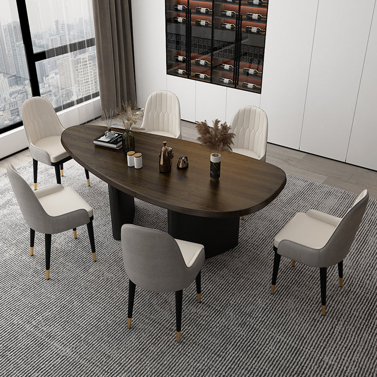 Free Form Work Table Home Office Solid Wood Industrial Writing Desk Clearhalo 'furn' 'furn_office_desk' 'Furniture' 'furniture_office_desk' 'Office Desks' 'Office Furniture' 'office_desk' 4975293