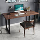 Industrial Style Office Desk Rectangular Solid Wood Desk with Black Legs Clearhalo 'furn' 'furn_office_desk' 'Furniture' 'furniture_office_desk' 'Office Desks' 'Office Furniture' 'office_desk' 4975330