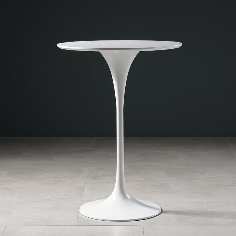 Stone Bar Dining Table Glam Round Bar Table with Pedestal for Dining Room Clearhalo 'Bar Furniture' 'Bar Tables' 'bar_tables' 'furn' 'furn_bar_tables' 'Furniture' 'furniture_bar_tables' 'Kitchen & Dining Furniture' 4976468