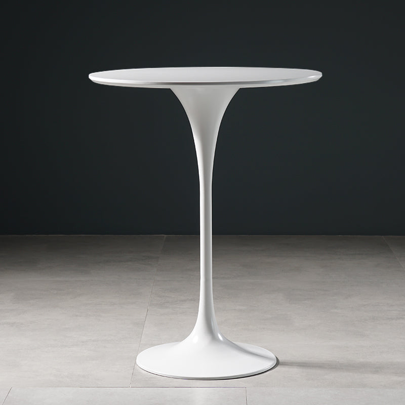 Stone Bar Dining Table Glam Round Bar Table with Pedestal for Dining Room Clearhalo 'Bar Furniture' 'Bar Tables' 'bar_tables' 'furn' 'furn_bar_tables' 'Furniture' 'furniture_bar_tables' 'Kitchen & Dining Furniture' 4976470