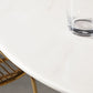 Stone Bar Dining Table Glam Round Bar Table with Pedestal for Dining Room Clearhalo 'Bar Furniture' 'Bar Tables' 'bar_tables' 'furn' 'furn_bar_tables' 'Furniture' 'furniture_bar_tables' 'Kitchen & Dining Furniture' 4976471