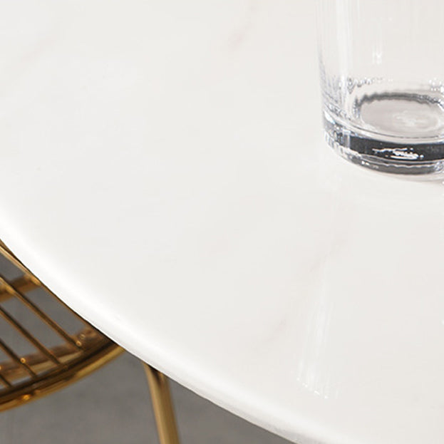 Stone Bar Dining Table Glam Round Bar Table with Pedestal for Dining Room Clearhalo 'Bar Furniture' 'Bar Tables' 'bar_tables' 'furn' 'furn_bar_tables' 'Furniture' 'furniture_bar_tables' 'Kitchen & Dining Furniture' 4976471