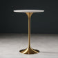 Stone Bar Dining Table Glam Round Bar Table with Pedestal for Dining Room Clearhalo 'Bar Furniture' 'Bar Tables' 'bar_tables' 'furn' 'furn_bar_tables' 'Furniture' 'furniture_bar_tables' 'Kitchen & Dining Furniture' 4976480
