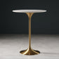 Stone Bar Dining Table Glam Round Bar Table with Pedestal for Dining Room Clearhalo 'Bar Furniture' 'Bar Tables' 'bar_tables' 'furn' 'furn_bar_tables' 'Furniture' 'furniture_bar_tables' 'Kitchen & Dining Furniture' 4976481