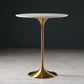 Stone Bar Dining Table Glam Round Bar Table with Pedestal for Dining Room Clearhalo 'Bar Furniture' 'Bar Tables' 'bar_tables' 'furn' 'furn_bar_tables' 'Furniture' 'furniture_bar_tables' 'Kitchen & Dining Furniture' 4976482