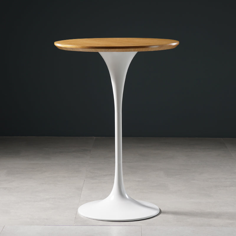Stone Bar Dining Table Glam Round Bar Table with Pedestal for Dining Room Clearhalo 'Bar Furniture' 'Bar Tables' 'bar_tables' 'furn' 'furn_bar_tables' 'Furniture' 'furniture_bar_tables' 'Kitchen & Dining Furniture' 4976484