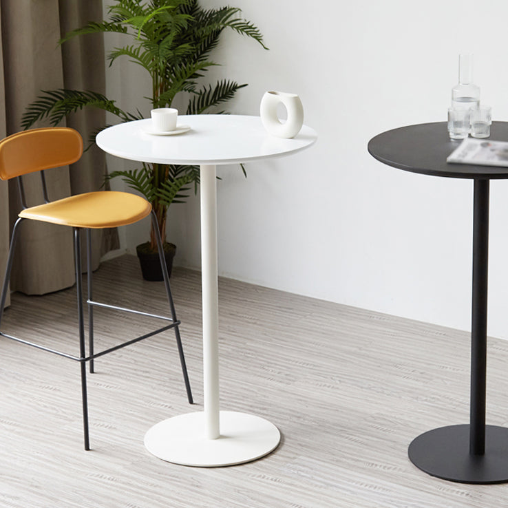 Wood Bar Dining Table Modern Round Bar Table with Pedestal for Dining Room Clearhalo 'Bar Furniture' 'Bar Tables' 'bar_tables' 'furn' 'furn_bar_tables' 'Furniture' 'furniture_bar_tables' 'Kitchen & Dining Furniture' 4976500