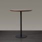 Wood Bar Dining Table Modern Round Bar Table with Pedestal for Dining Room 31.5"L x 31.5"W x 41.3"H Walnut Without Chairs Clearhalo 'Bar Furniture' 'Bar Tables' 'bar_tables' 'furn' 'furn_bar_tables' 'Furniture' 'furniture_bar_tables' 'Kitchen & Dining Furniture' 4976516