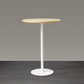 Wood Bar Dining Table Modern Round Bar Table with Pedestal for Dining Room 23.6"L x 23.6"W x 41.3"H Natural Without Chairs Clearhalo 'Bar Furniture' 'Bar Tables' 'bar_tables' 'furn' 'furn_bar_tables' 'Furniture' 'furniture_bar_tables' 'Kitchen & Dining Furniture' 4976520
