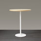 Wood Bar Dining Table Modern Round Bar Table with Pedestal for Dining Room 31.5"L x 31.5"W x 41.3"H Natural Without Chairs Clearhalo 'Bar Furniture' 'Bar Tables' 'bar_tables' 'furn' 'furn_bar_tables' 'Furniture' 'furniture_bar_tables' 'Kitchen & Dining Furniture' 4976522