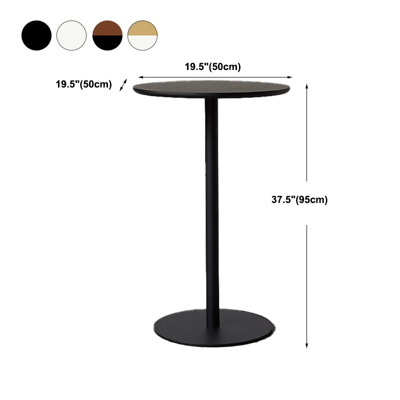 Wood Bar Dining Table Modern Round Bar Table with Pedestal for Dining Room Clearhalo 'Bar Furniture' 'Bar Tables' 'bar_tables' 'furn' 'furn_bar_tables' 'Furniture' 'furniture_bar_tables' 'Kitchen & Dining Furniture' 4976525