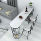 Rectangle Stone Bar Table Traditional Luxury Bar Dining Table with Sled Base Clearhalo 'Bar Furniture' 'Bar Tables' 'bar_tables' 'Furniture' 'furniture_bar_tables' 'Kitchen & Dining Furniture' 4976641