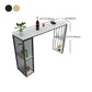 Rectangle Stone Bar Table Traditional Luxury Bar Dining Table with Sled Base Clearhalo 'Bar Furniture' 'Bar Tables' 'bar_tables' 'Furniture' 'furniture_bar_tables' 'Kitchen & Dining Furniture' 4976646