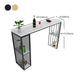 Rectangle Stone Bar Table Traditional Luxury Bar Dining Table with Sled Base Clearhalo 'Bar Furniture' 'Bar Tables' 'bar_tables' 'Furniture' 'furniture_bar_tables' 'Kitchen & Dining Furniture' 4976647