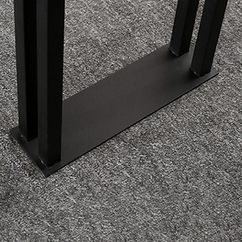 Indoor Stone and Metal Event and Cocktail Table Industrial Sled Counter Table Clearhalo 'Bar Furniture' 'Bar Tables' 'bar_tables' 'furn' 'furn_bar_tables' 'Furniture' 'furniture_bar_tables' 'Kitchen & Dining Furniture' 4976672