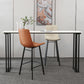 Indoor Stone and Metal Event and Cocktail Table Industrial Sled Counter Table Clearhalo 'Bar Furniture' 'Bar Tables' 'bar_tables' 'furn' 'furn_bar_tables' 'Furniture' 'furniture_bar_tables' 'Kitchen & Dining Furniture' 4976676