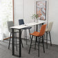 Indoor Stone and Metal Event and Cocktail Table Industrial Sled Counter Table Clearhalo 'Bar Furniture' 'Bar Tables' 'bar_tables' 'furn' 'furn_bar_tables' 'Furniture' 'furniture_bar_tables' 'Kitchen & Dining Furniture' 4976677