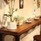 Brown Trestle Industrial Cocktail Bar Table Rectangle Footrest Indoor Bar Wine Table Clearhalo 'Bar Furniture' 'Bar Tables' 'bar_tables' 'furn' 'furn_bar_tables' 'Furniture' 'furniture_bar_tables' 'Kitchen & Dining Furniture' 4976694