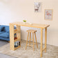 Rectangle Wood Top Counter Table 42-inch Height Contemporary Bar Table 55.1"L x 15.7"W x 41.3"H Without Chairs Clearhalo 'Bar Furniture' 'Bar Tables' 'bar_tables' 'furn' 'furn_bar_tables' 'Furniture' 'furniture_bar_tables' 'Kitchen & Dining Furniture' 4976722
