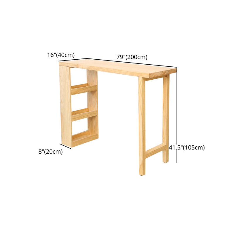 Rectangle Wood Top Counter Table 42-inch Height Contemporary Bar Table Clearhalo 'Bar Furniture' 'Bar Tables' 'bar_tables' 'furn' 'furn_bar_tables' 'Furniture' 'furniture_bar_tables' 'Kitchen & Dining Furniture' 4976739