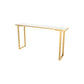 Stone Rectangle Bar Table Traditional Luxury Bar Table with Sled Base White Without Chairs Clearhalo 'Bar Furniture' 'Bar Tables' 'bar_tables' 'furn' 'furn_bar_tables' 'Furniture' 'furniture_bar_tables' 'Kitchen & Dining Furniture' 4976741