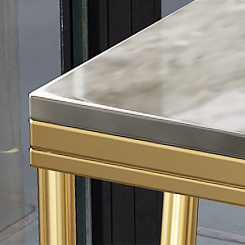 Metal Living Room Pub Table Contemporary Legs Pub Height Dining Table Clearhalo 'Bar Furniture' 'Bar Tables' 'bar_tables' 'furn' 'furn_bar_tables' 'Furniture' 'furniture_bar_tables' 'Kitchen & Dining Furniture' 4976809