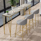 Metal Living Room Pub Table Contemporary Legs Pub Height Dining Table Clearhalo 'Bar Furniture' 'Bar Tables' 'bar_tables' 'furn' 'furn_bar_tables' 'Furniture' 'furniture_bar_tables' 'Kitchen & Dining Furniture' 4976812