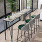 Metal Living Room Pub Table Contemporary Legs Pub Height Dining Table Clearhalo 'Bar Furniture' 'Bar Tables' 'bar_tables' 'furn' 'furn_bar_tables' 'Furniture' 'furniture_bar_tables' 'Kitchen & Dining Furniture' 4976814