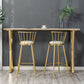 Traditional Luxury Bar Table Stone Rectangle Bar Table with Sled Base 55.1"L x 15.7"W x 41.3"H White Without Chairs Clearhalo 'Bar Furniture' 'Bar Tables' 'bar_tables' 'furn' 'furn_bar_tables' 'Furniture' 'furniture_bar_tables' 'Kitchen & Dining Furniture' 4976826