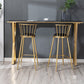 Traditional Luxury Bar Table Stone Rectangle Bar Table with Sled Base Clearhalo 'Bar Furniture' 'Bar Tables' 'bar_tables' 'furn' 'furn_bar_tables' 'Furniture' 'furniture_bar_tables' 'Kitchen & Dining Furniture' 4976832
