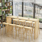 Contemporary Rectangle Wood Top Counter Table 42-inch Height Bar Table Clearhalo 'Bar Furniture' 'Bar Tables' 'bar_tables' 'furn' 'furn_bar_tables' 'Furniture' 'furniture_bar_tables' 'Kitchen & Dining Furniture' 4976847