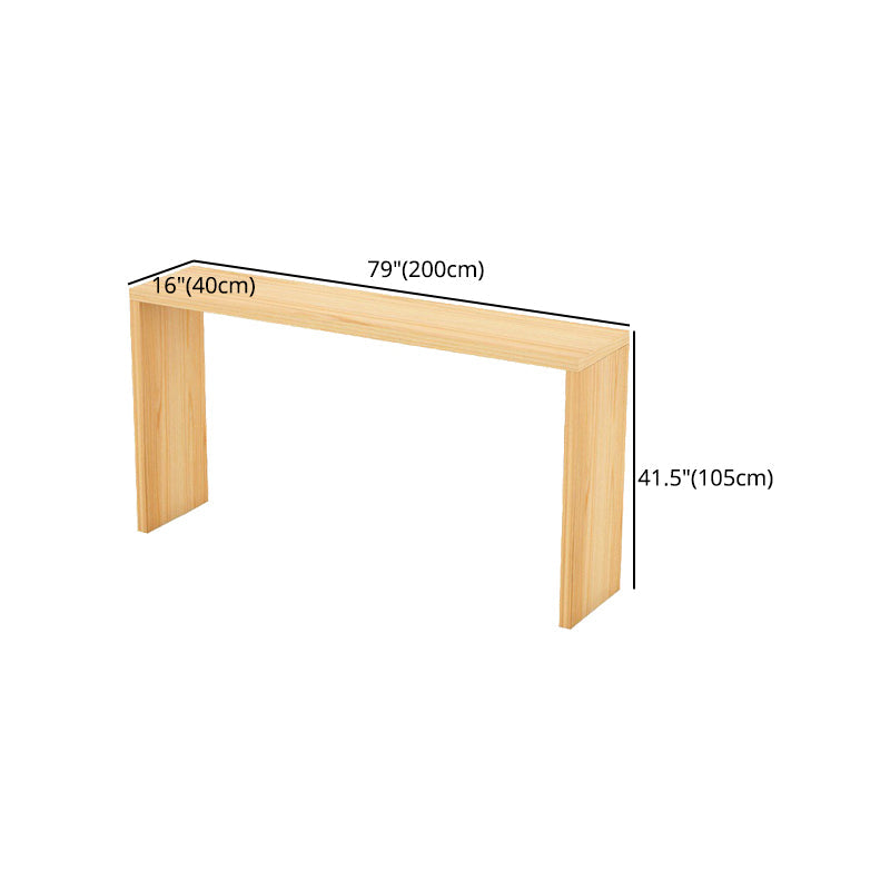 Contemporary Rectangle Wood Top Counter Table 42-inch Height Bar Table Clearhalo 'Bar Furniture' 'Bar Tables' 'bar_tables' 'furn' 'furn_bar_tables' 'Furniture' 'furniture_bar_tables' 'Kitchen & Dining Furniture' 4976851