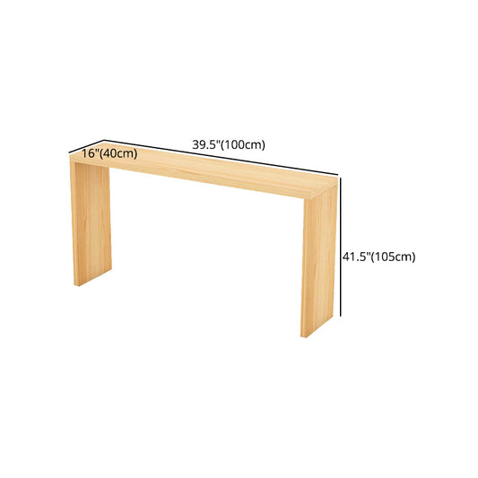 Contemporary Rectangle Wood Top Counter Table 42-inch Height Bar Table Clearhalo 'Bar Furniture' 'Bar Tables' 'bar_tables' 'furn' 'furn_bar_tables' 'Furniture' 'furniture_bar_tables' 'Kitchen & Dining Furniture' 4976856