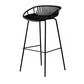 Contemporary Milk Tea Shop Footrest Matte Finish Metal Bar Stool Clearhalo 'Bar Furniture' 'Bar Stools' 'bar_stools' 'furn' 'furn_bar_stools' 'Furniture' 'furniture_bar_stools' 'Kitchen & Dining Furniture' 4976866
