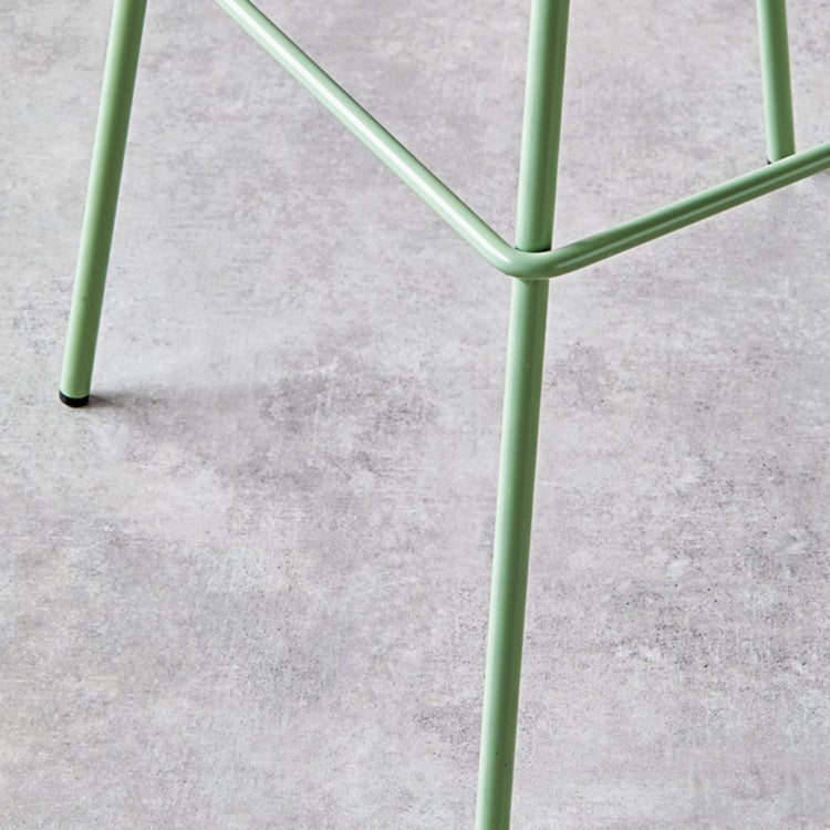 Contemporary Milk Tea Shop Footrest Matte Finish Metal Bar Stool Clearhalo 'Bar Furniture' 'Bar Stools' 'bar_stools' 'furn' 'furn_bar_stools' 'Furniture' 'furniture_bar_stools' 'Kitchen & Dining Furniture' 4976870