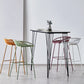 Contemporary Milk Tea Shop Footrest Matte Finish Metal Bar Stool Clearhalo 'Bar Furniture' 'Bar Stools' 'bar_stools' 'furn' 'furn_bar_stools' 'Furniture' 'furniture_bar_stools' 'Kitchen & Dining Furniture' 4976874